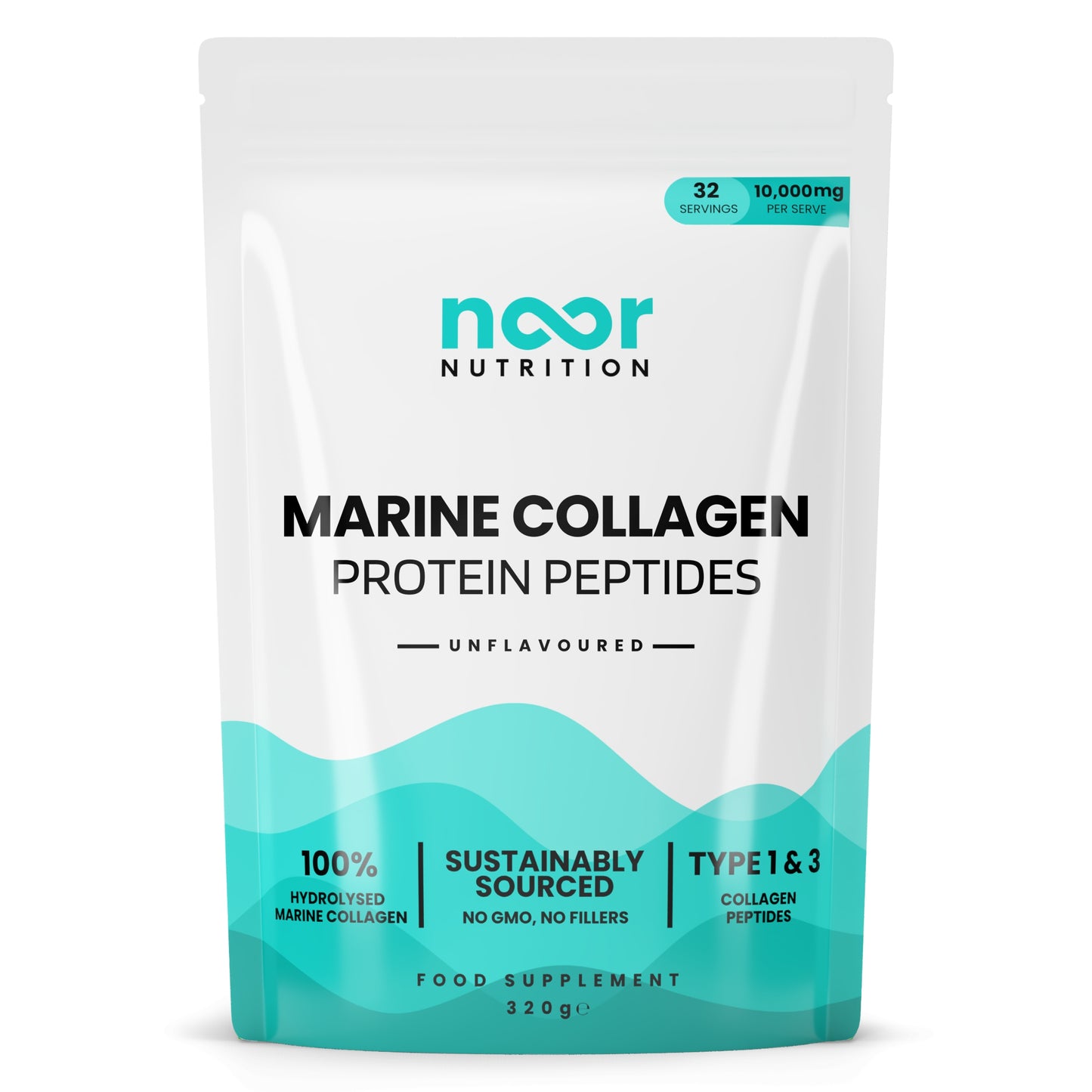 Marine collagen front of pouch